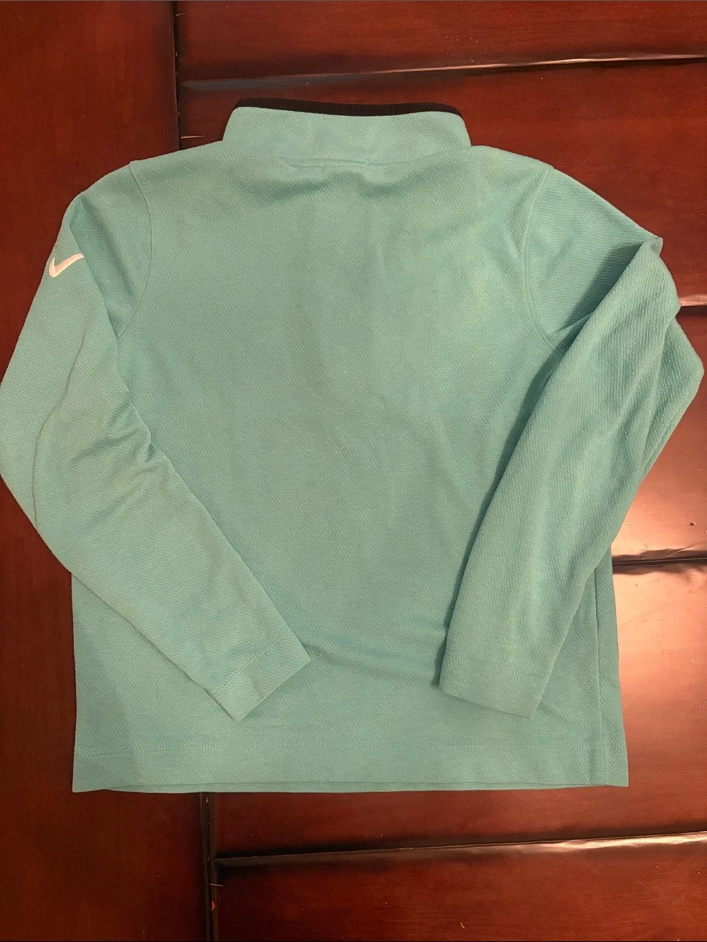 Nike Teal Quarter-Zip Pullover with Black Trim